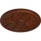 Ekena Millwork Kaya Ceiling Medallion (Fits Canopies up to 5 1/4"), 23 5/8"OD x 1 1/2"P, Burnished Mahogany Crackle CM23KABMC - alternate 2